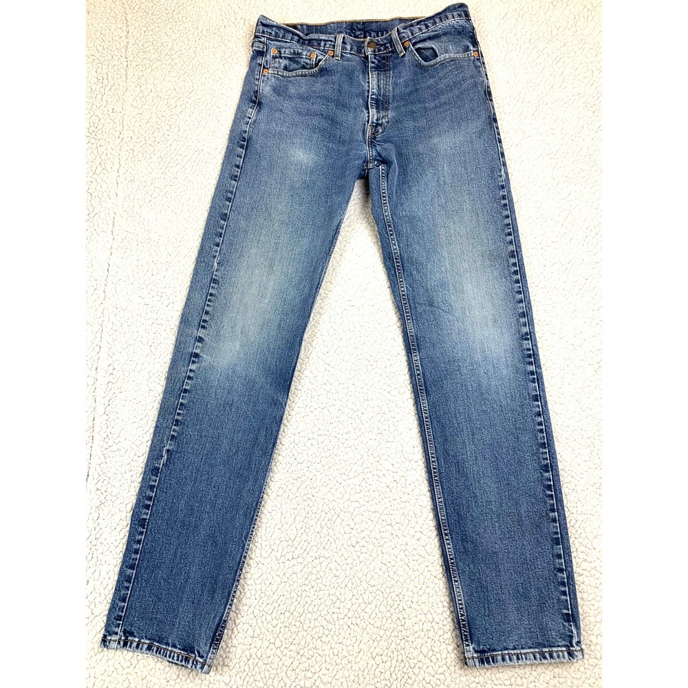 Levi's 505 Jeans Mens 36x36 Medium Wash‎ Blue Denim Straight Regular Fit